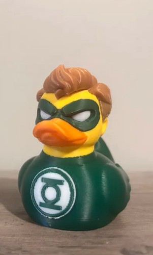 Green lantern duck superhero - lantern,