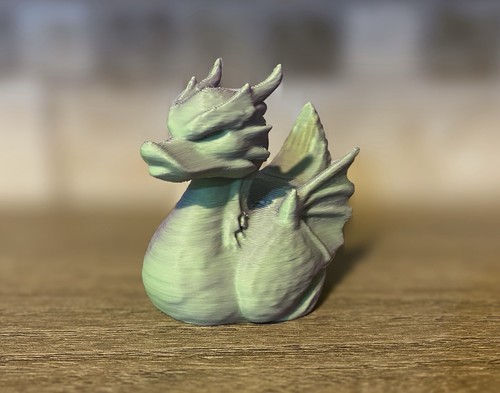 Dragon duck green - dragon, green/purple